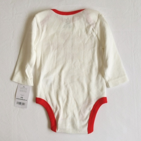 NEW carter's 1st valentines day long sleeve bodysuit diaper shirt 3 months baby - Picture 8 of 8